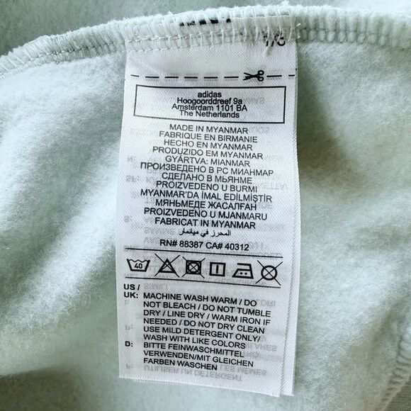 NWT Adidas Women's Essentials Small Logo Feel Cozy Hoodie in Mint Green Size M - Picture 12 of 16